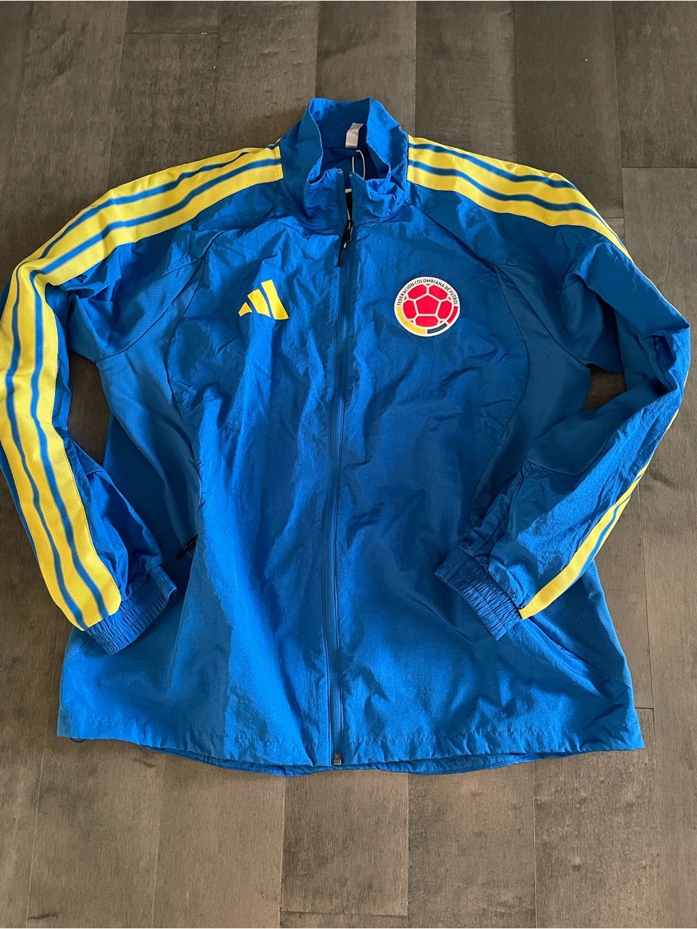 Vintage-Vibe adidas Colombia National Team Anthem Jacket - Carlos Valderrama Era